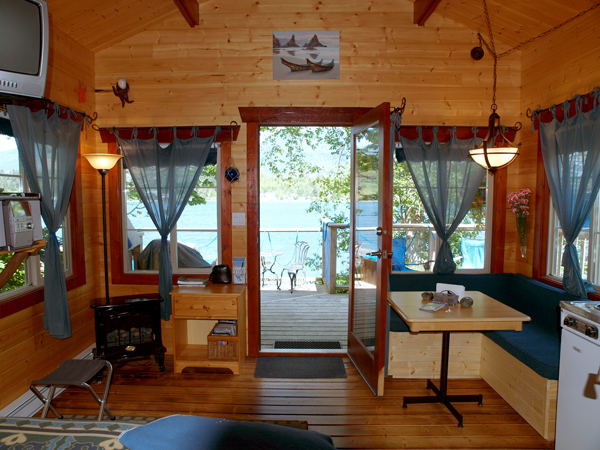 Cabin 2 facing east with door